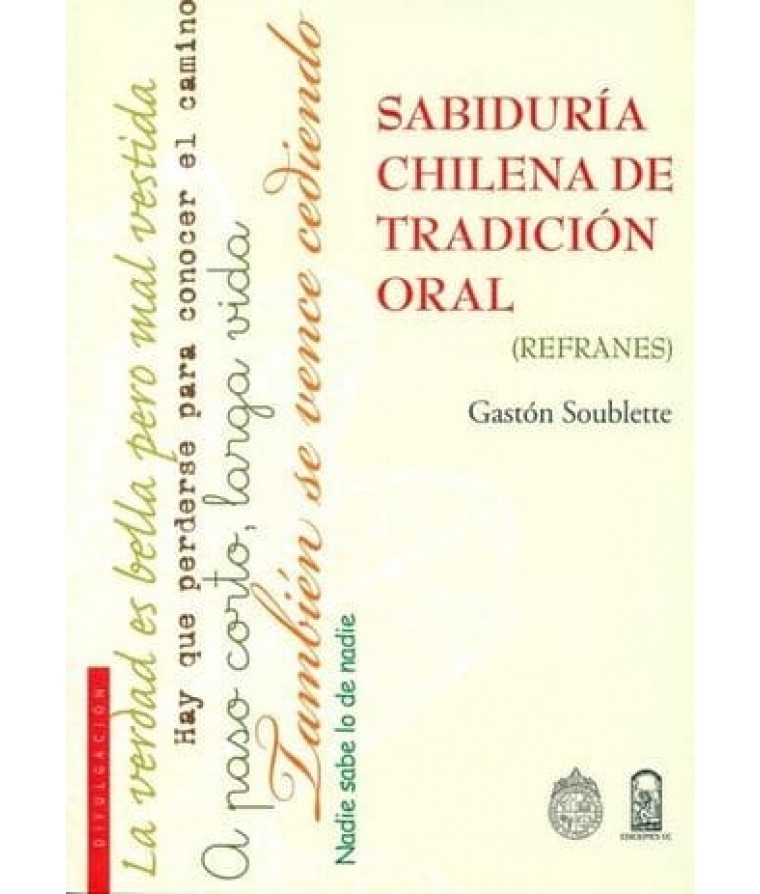 SABIDURIA CHILENA DE TRADICION ORAL (REFRANES)