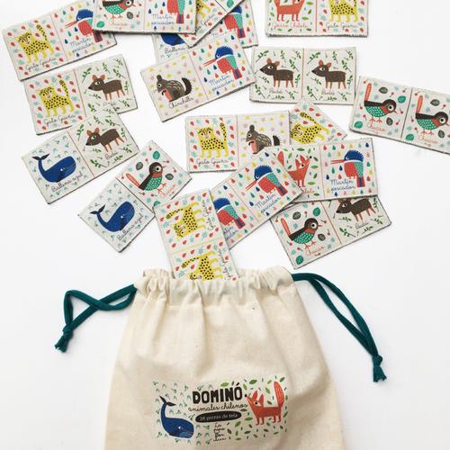 DOMINO DE TELA ANIMALES CHILENOS