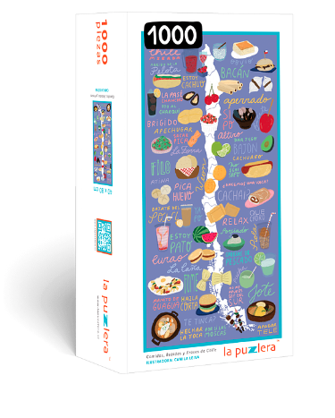 PUZZLE COMIDAS, BEBIDAS Y FRASES (1000 PIEZAS)