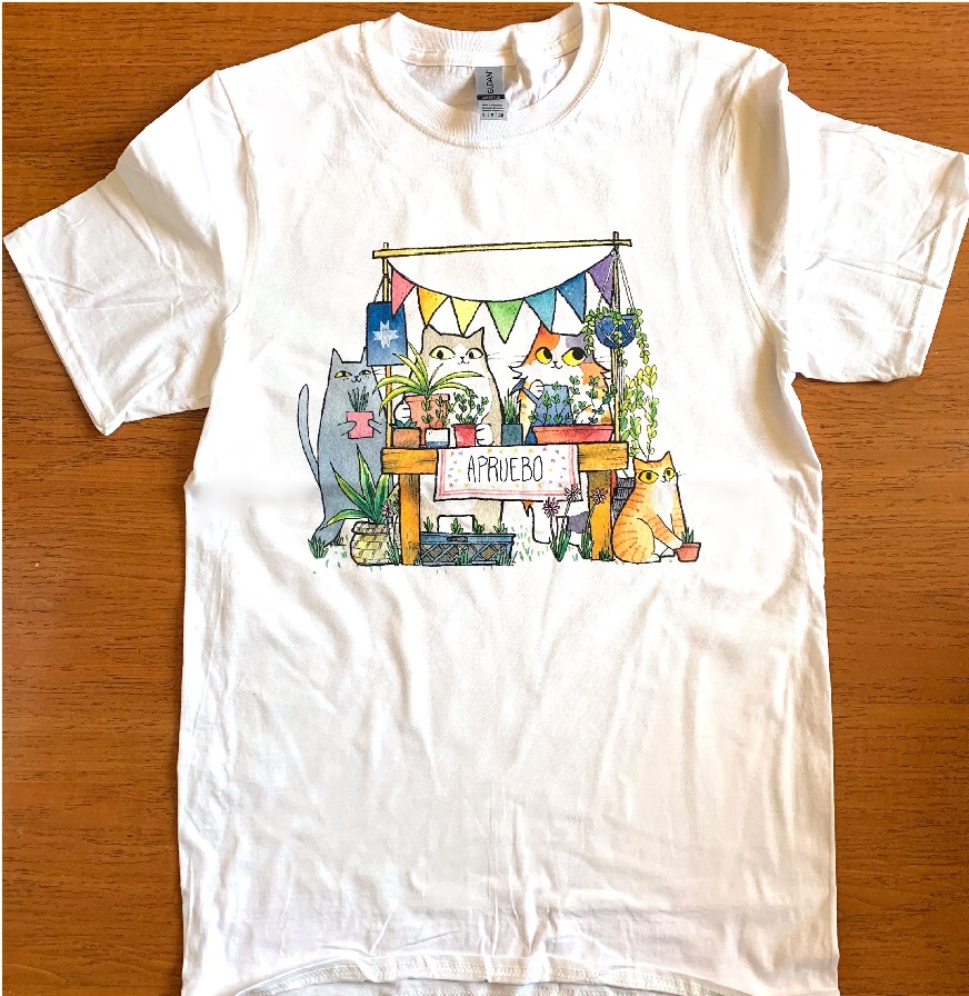 POLERA GATOS APRUEBO (GATOS DE LA VEGA)