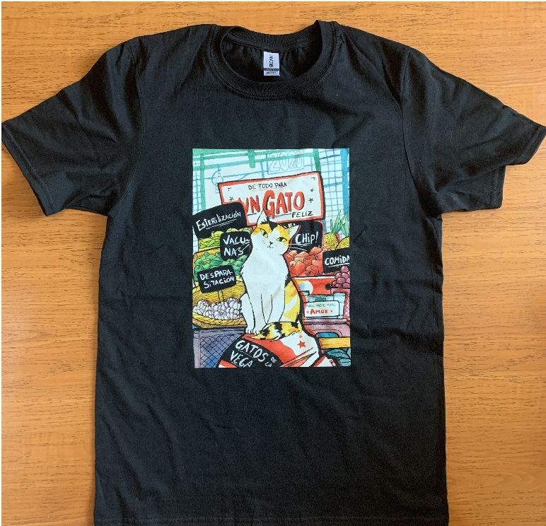 POLERA GATO FELIZ (GATOS DE LA VEGA)