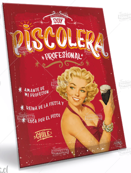 CARTEL GRANDE PISCOLERA PROFESIONAL