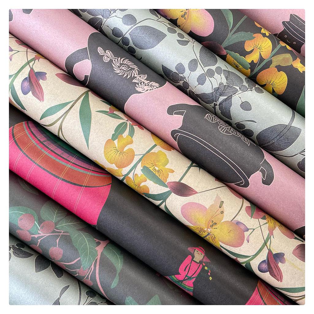 PAPEL DE REGALO PATRIMONIO Y FLORA