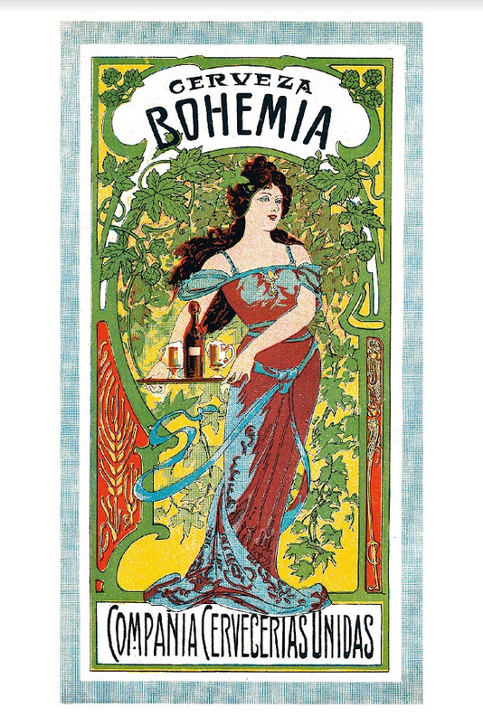 POSTAL NOSTALGIA NACIONAL AVISO CERVEZA BOHEMIA CCU