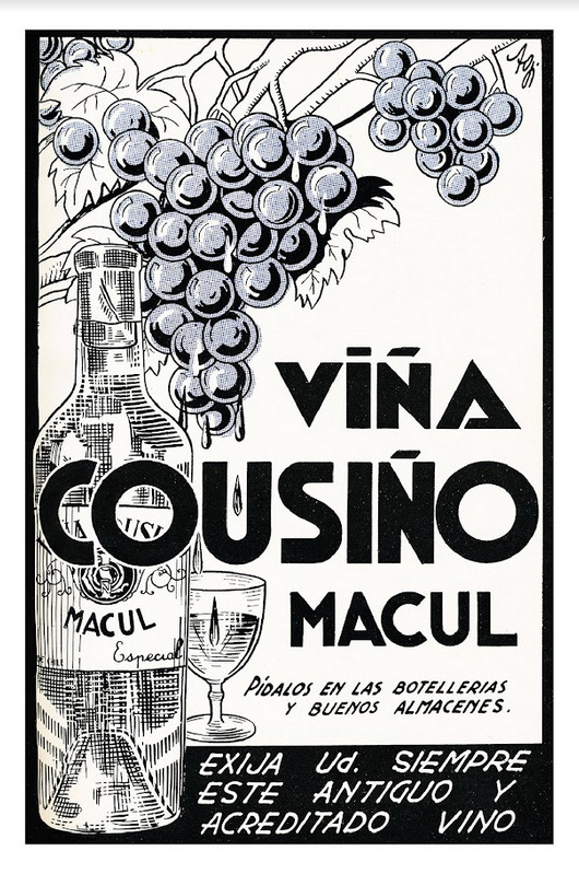 POSTAL NOSTALGIA NACIONAL AVISO VIÑA COUSIÑO MACUL