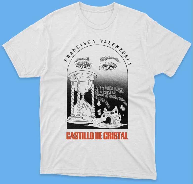 POLERA FRANCISCA VALENZUELA CASTILLO BLANCO/NEGRO