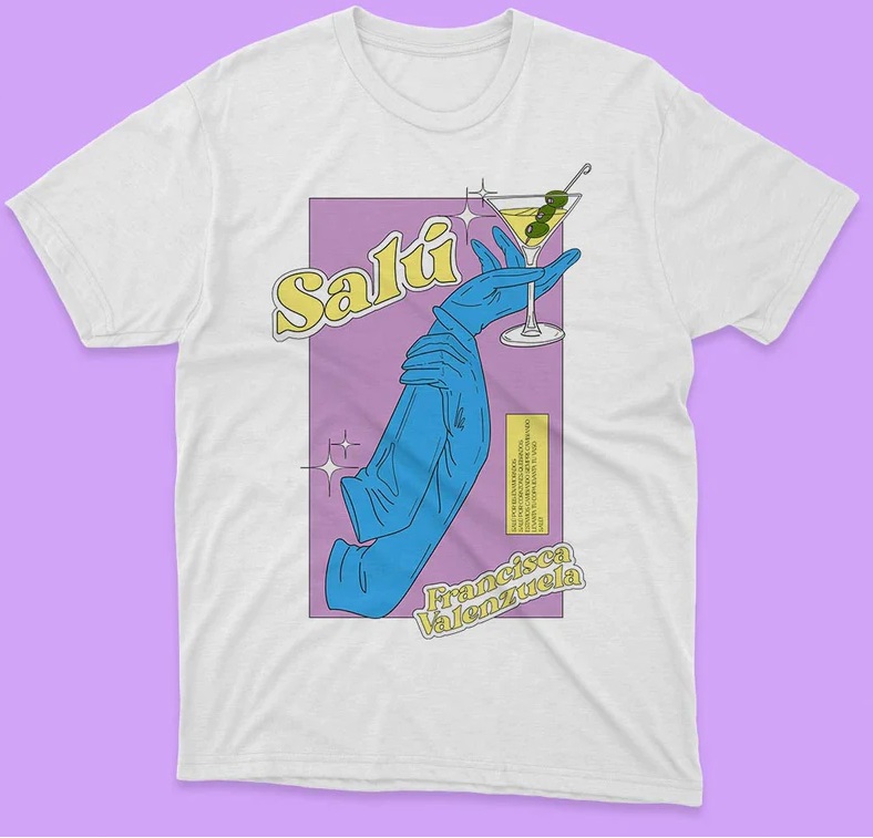 POLERA FRANCISCA VALENZUELA SALU BLANCA/COLOR