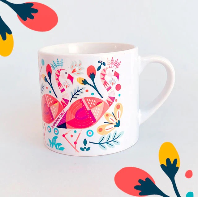 TAZON MINI FAUNA GEOMETRICA (FLAMENCOS) 