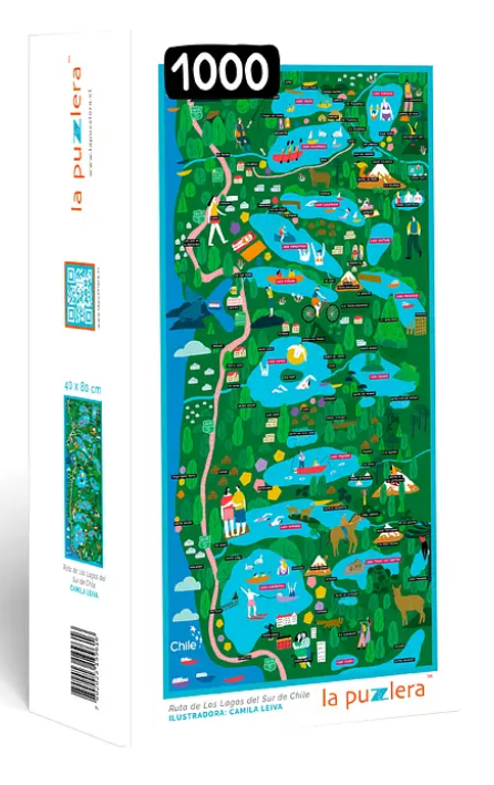 PUZZLE LAGOS DEL SUR DEL CHILE (1000 PIEZAS)