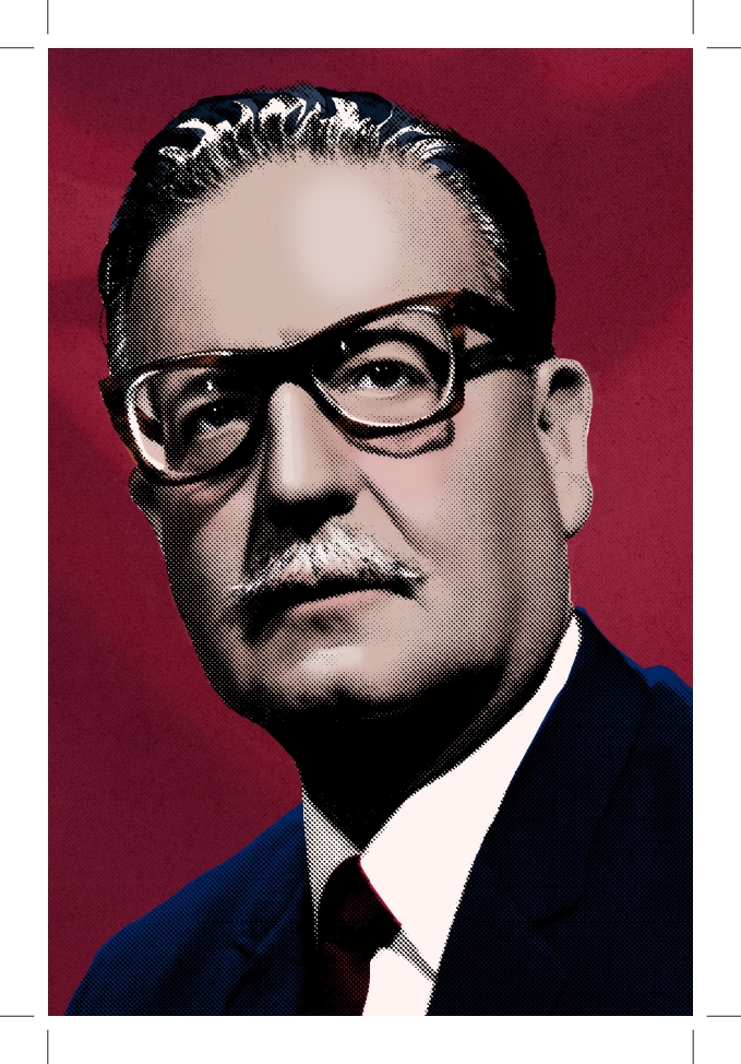 POSTAL PERSONAJES SALVADOR ALLENDE