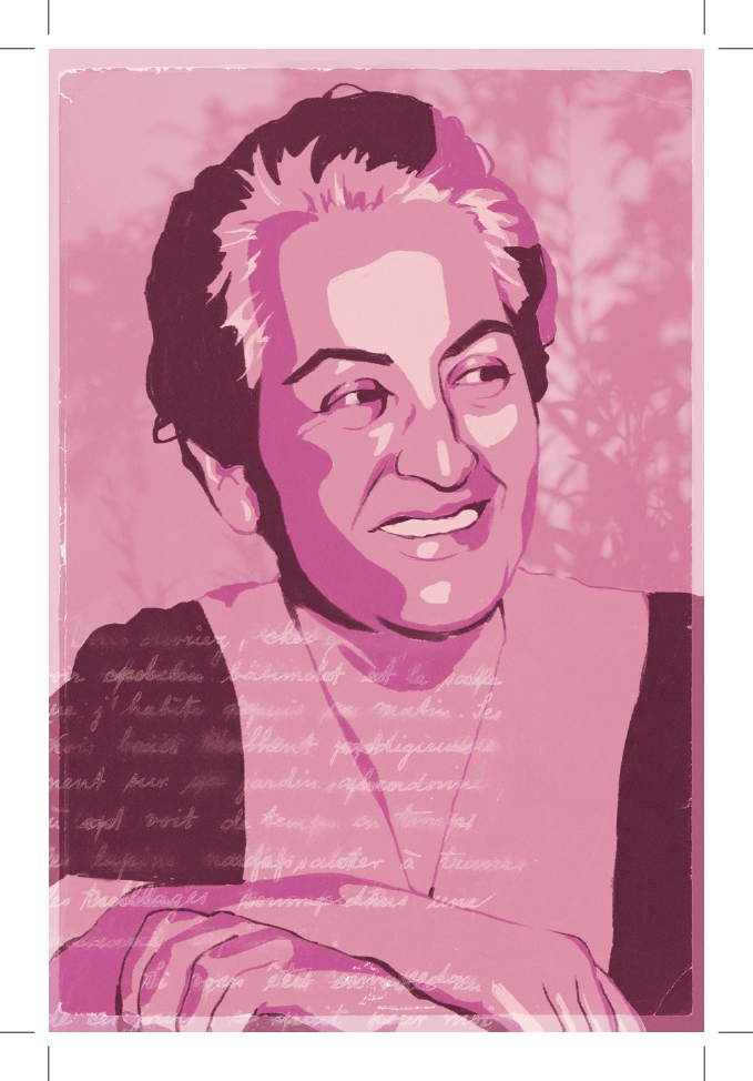 POSTAL PERSONAJES GABRIELA MISTRAL
