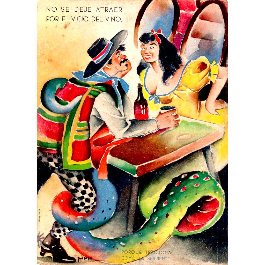 POSTAL VINO (COLECCION NOSTALGIA NACIONAL)