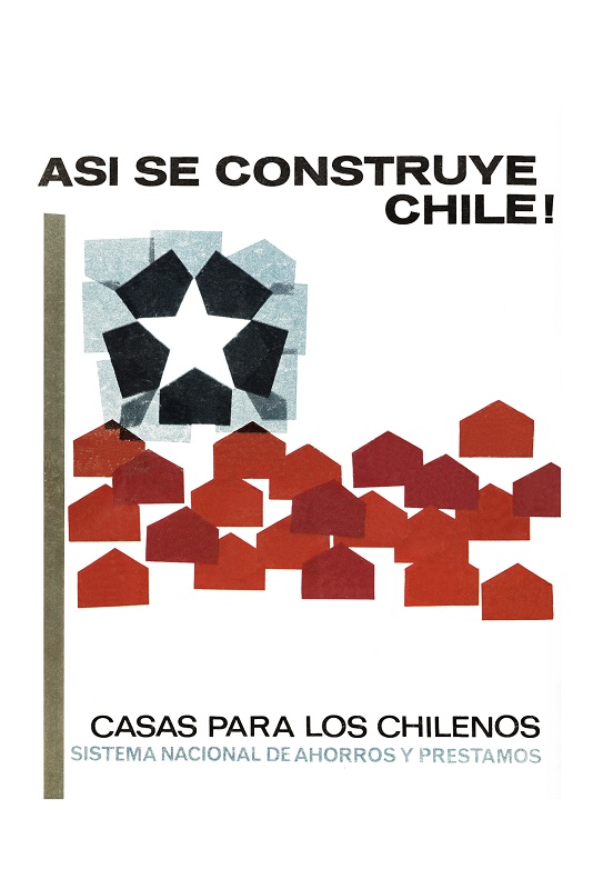 POSTAL ASI SE CONSTRUYE CHILE (COLECCION NOSTALGIA NACIONAL)