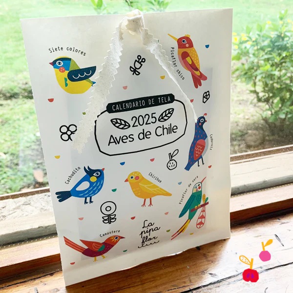 CALENDARIO DE TELA 2025 AVES DE CHILE