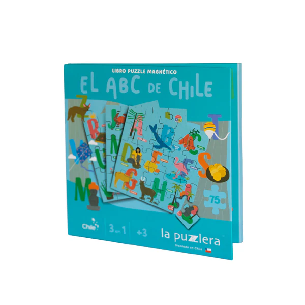 PUZZLE MAGNETICO ABC DE CHILE 75 PIEZAS