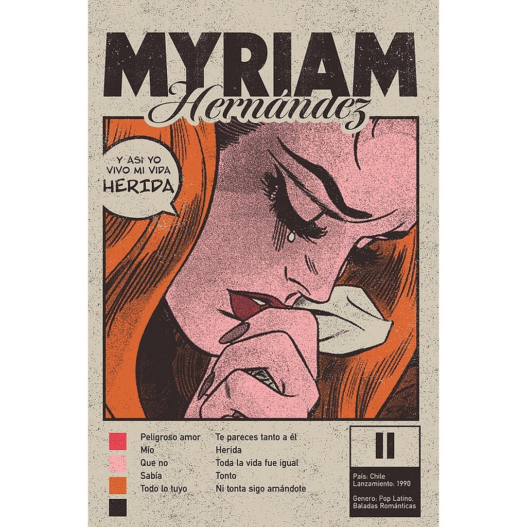 AFICHE DISCOS MYRIAM HERNANDEZ II