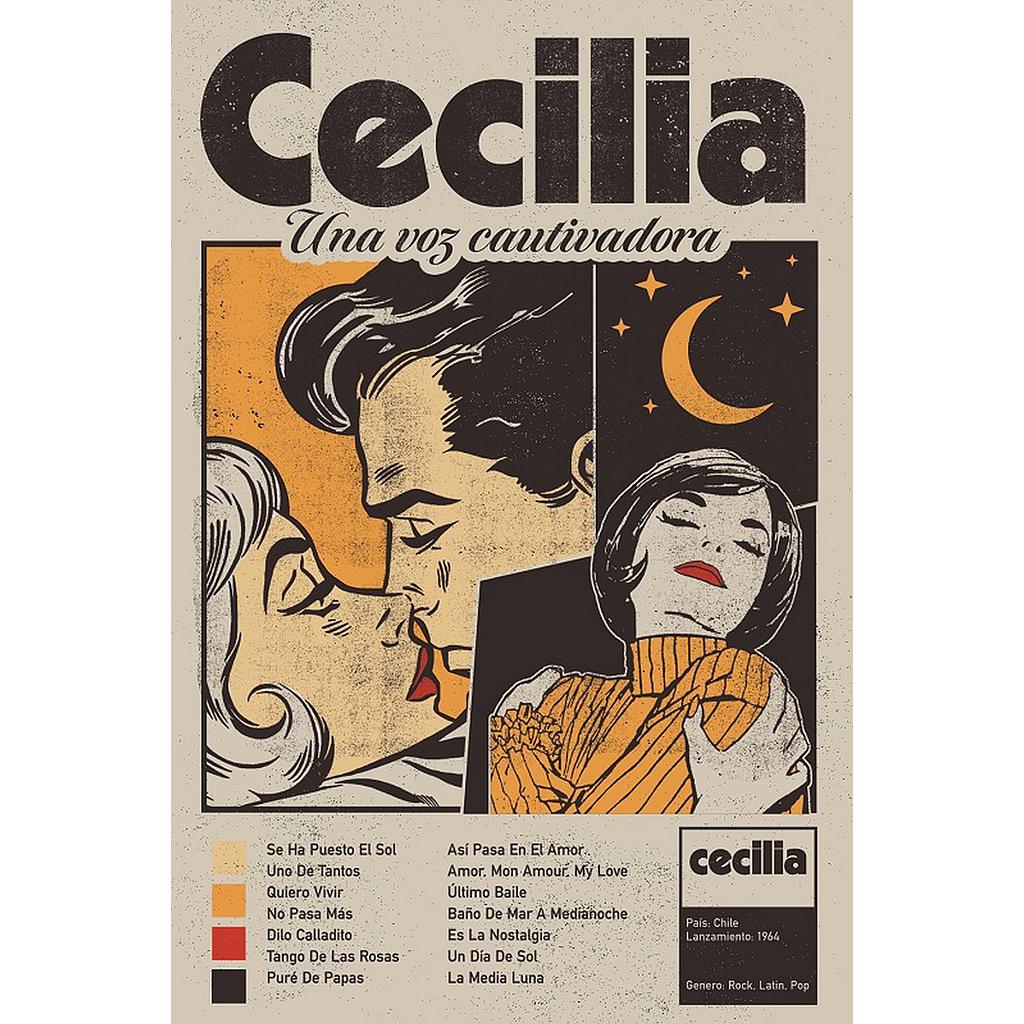 AFICHE DISCOS CECILIA
