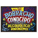 CARTEL GRANDE BORRACHO CONOCIDO (35 x 25)