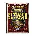 CARTEL GRANDE ES BUENO DEJAR EL TRAGO (35 x 25)