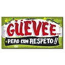 CARTEL CHICO GUEVEE PERO CON RESPETO (35 x 18)