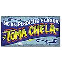CARTEL CHICO NO DESPERDICIES EL AGUA (35 x 18)