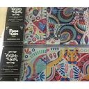SET POSAVASOS VIDRIO TEMPLADO (FAUNA GEOMETRICA)